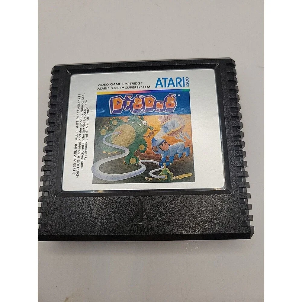 Atari 5200 6 Game Lot Pole Pos,Space Invaders,Dig Dug,Centipede,Defender,Jungle